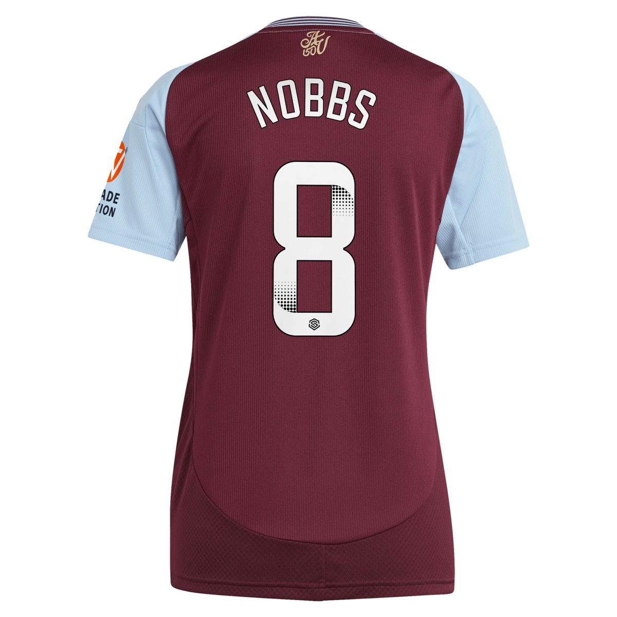 aston villa wsl adidas home shirt 2024-25 – womens with nobbs 8 printing Collection - Official Aston Villa Shirts & Jerseys