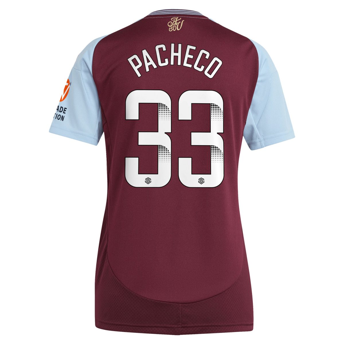 aston villa wsl adidas home shirt 2024-25 – womens with pacheco 33 printing Collection - Official Aston Villa Shirts & Jerseys