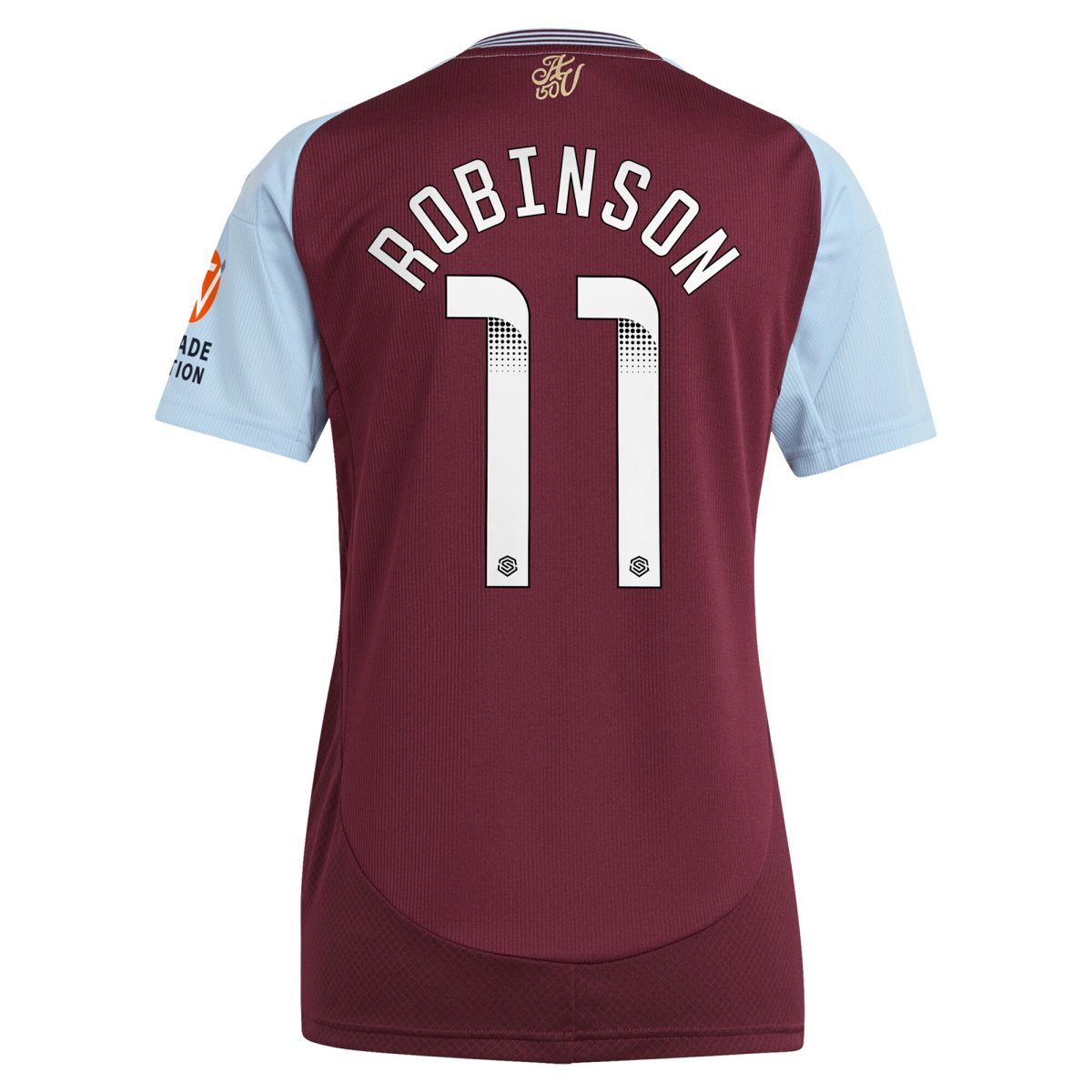 aston villa wsl adidas home shirt 2024-25 – womens with robinson 11 printing Collection - Official Aston Villa Shirts & Jerseys