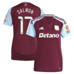 aston villa wsl adidas home shirt 2024-25 – womens with salmon 17 printing Collection - Official Aston Villa Shirts & Jerseys