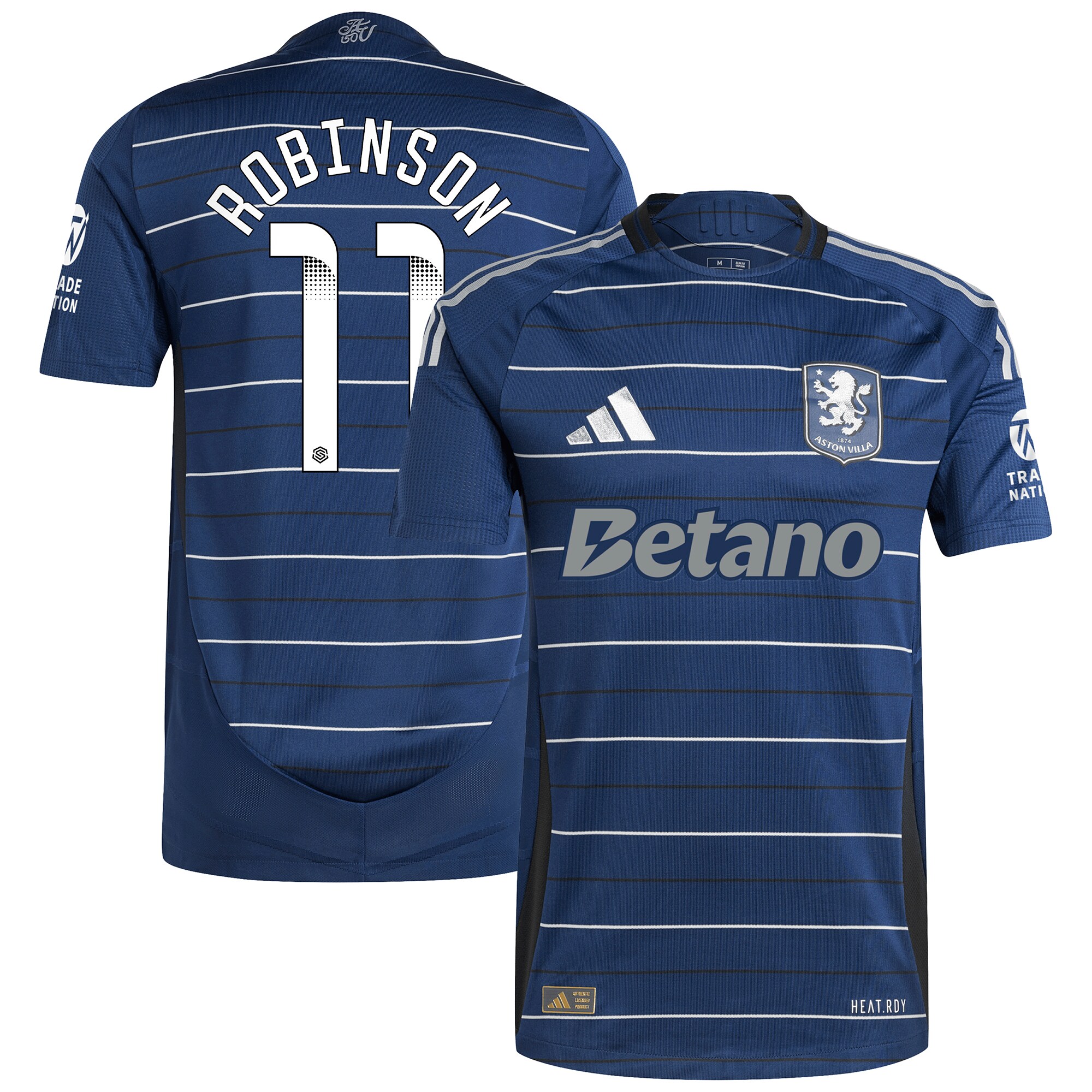 aston villa wsl adidas third authentic shirt 2024-25 with robinson 11 printing Collection - Official Aston Villa Shirts & Jerseys
