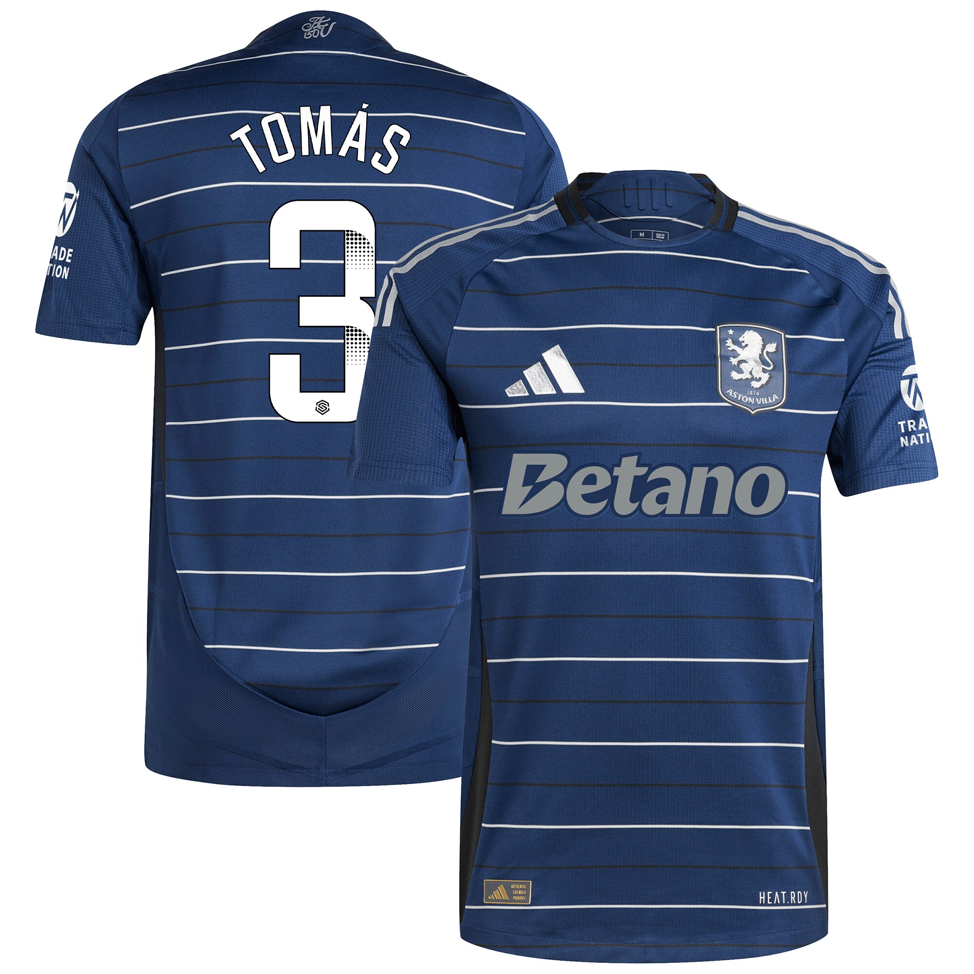 aston villa wsl adidas third authentic shirt 2024-25 with tomás 3 printing Collection - Official Aston Villa Shirts & Jerseys