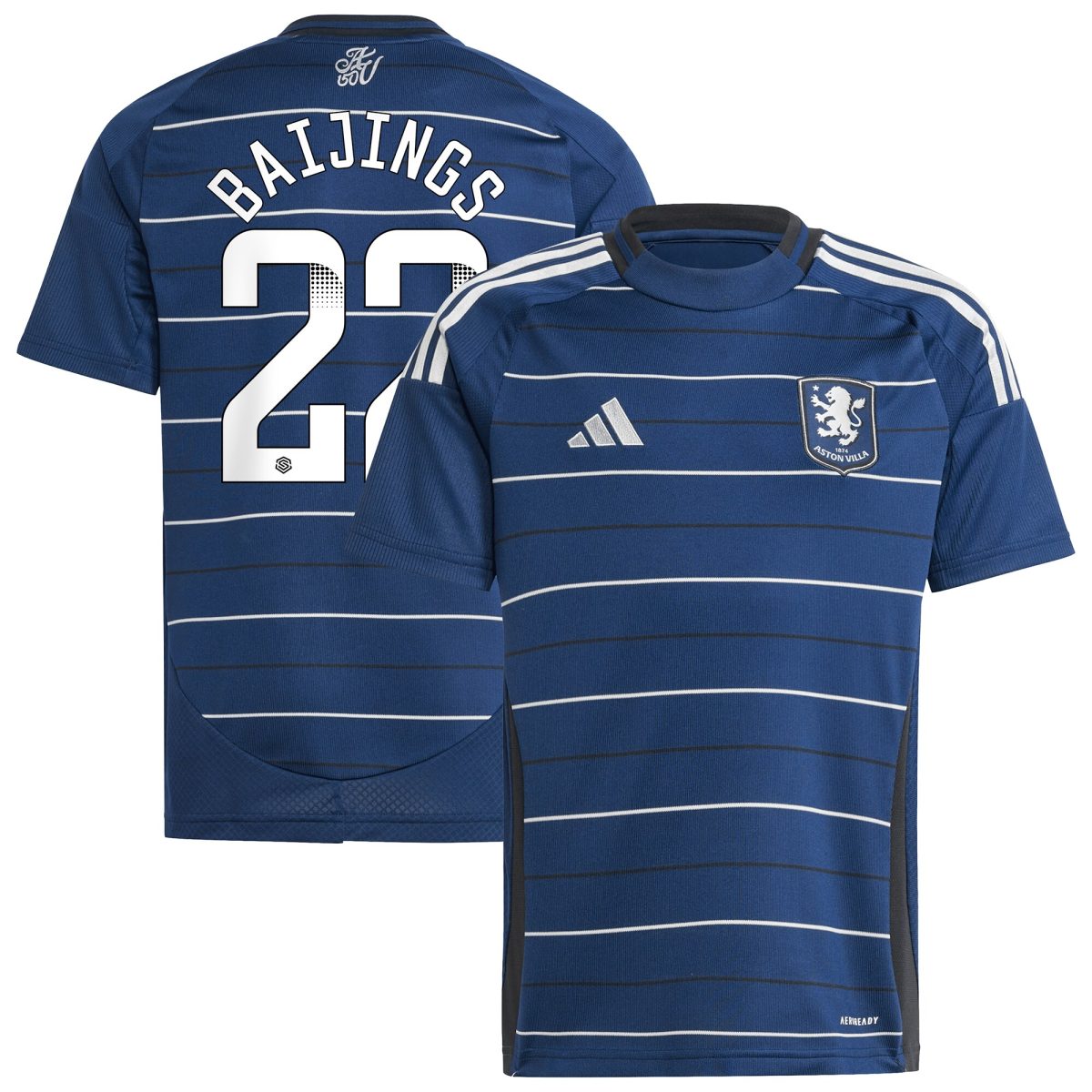 aston villa wsl adidas third shirt 2024-25 – kids with baijings 22 printing Collection - Official Aston Villa Shirts & Jerseys