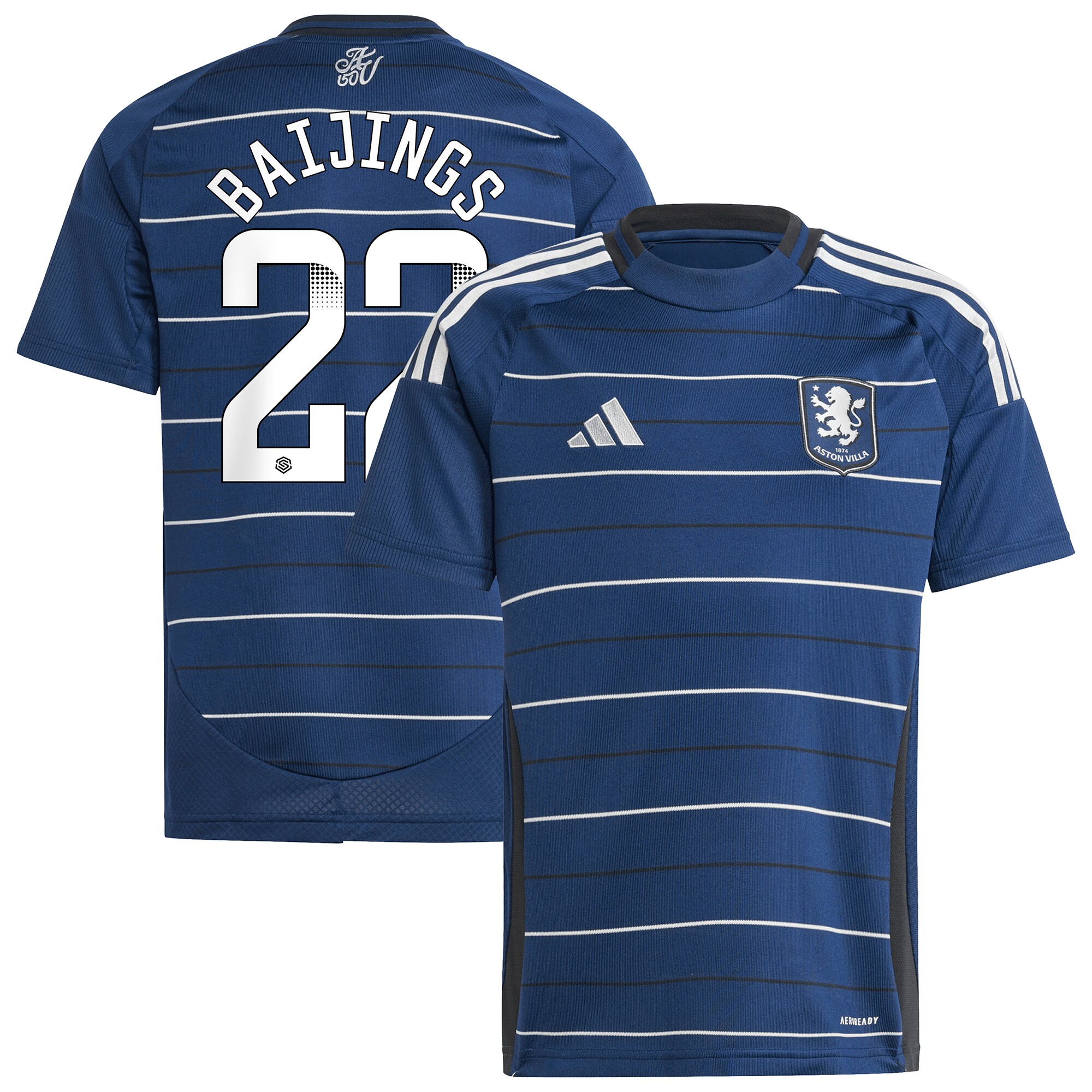 aston villa wsl adidas third shirt 2024-25 – kids with baijings 22 printing Collection - Official Aston Villa Shirts & Jerseys
