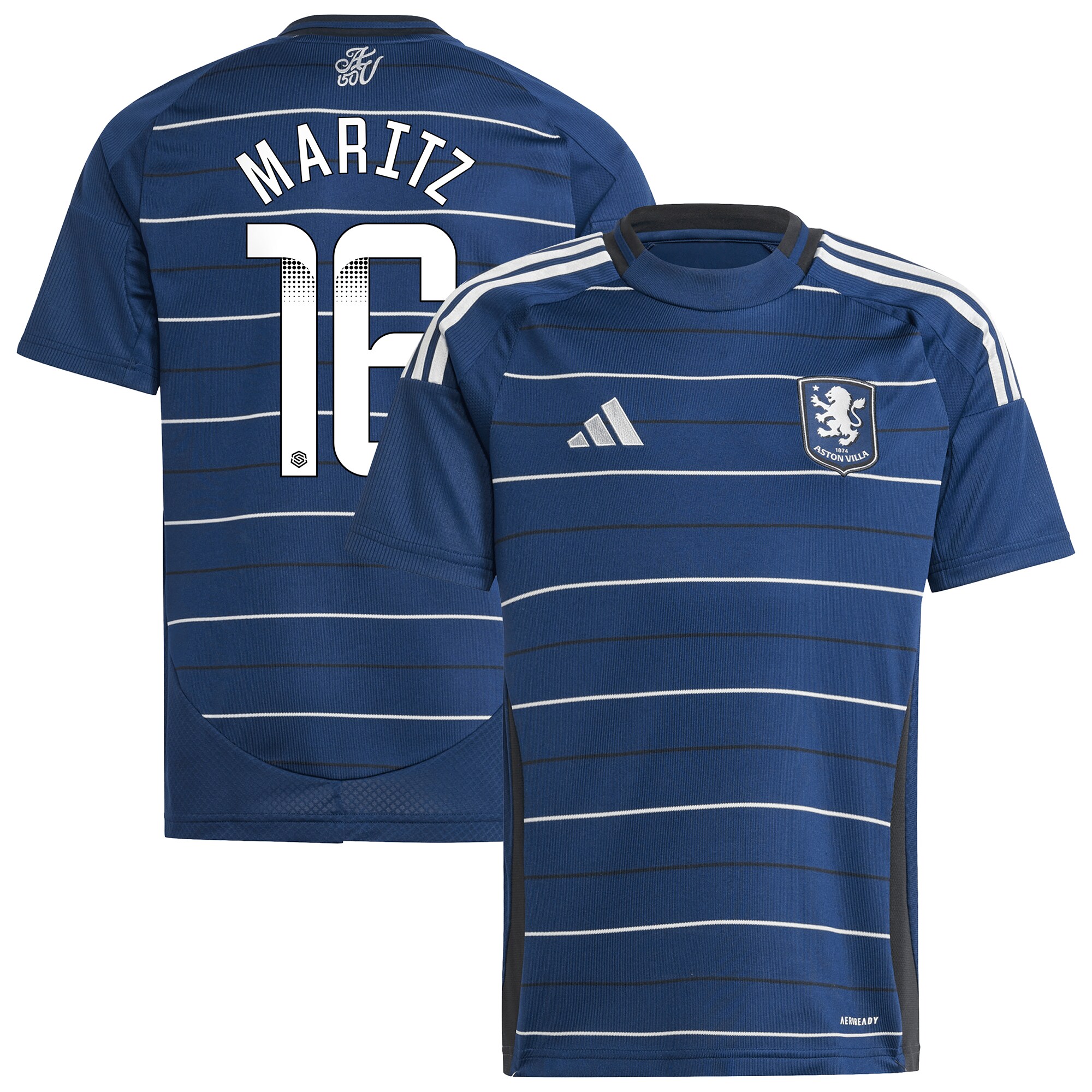 aston villa wsl adidas third shirt 2024-25 – kids with maritz 16 printing Collection - Official Aston Villa Shirts & Jerseys