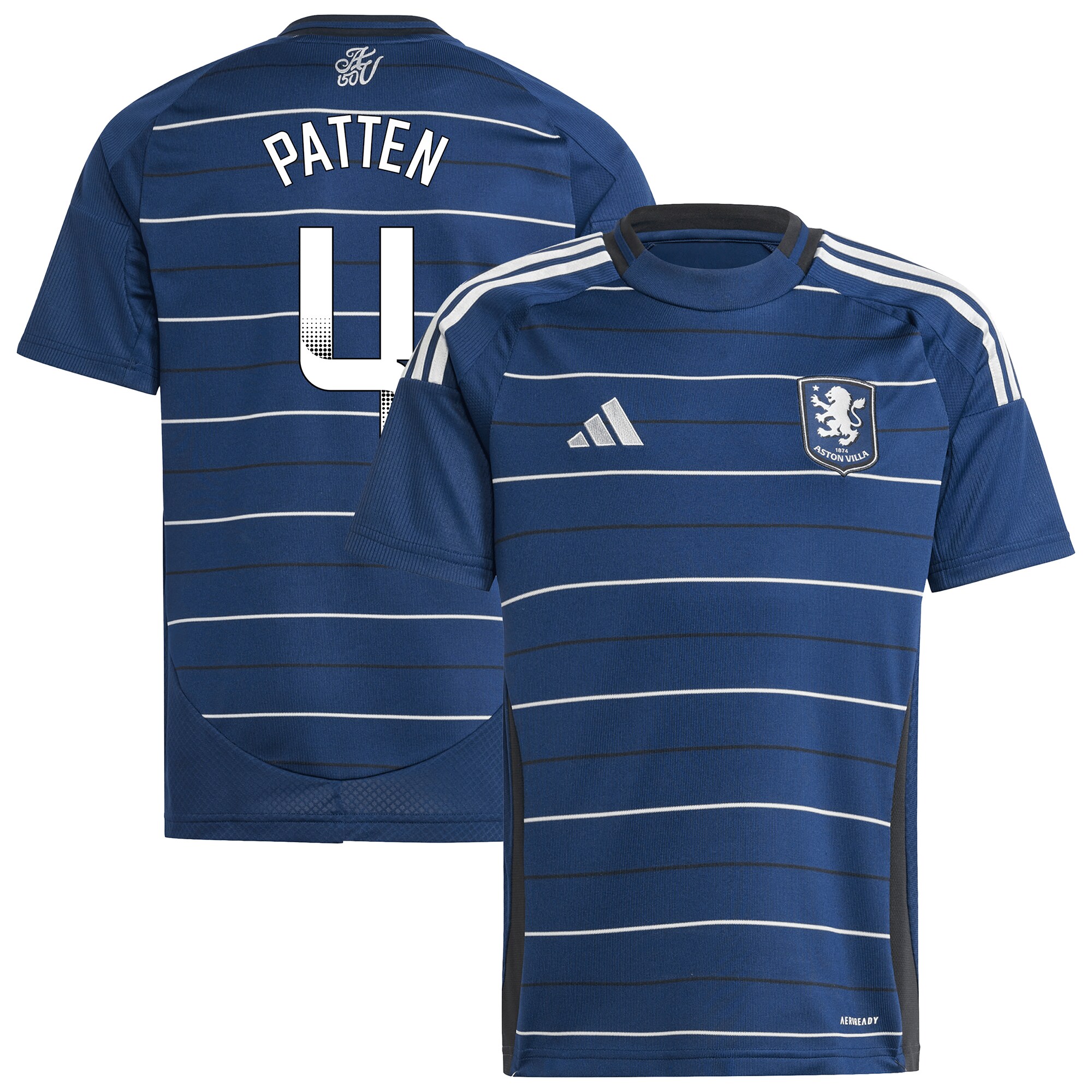aston villa wsl adidas third shirt 2024-25 – kids with patten 4 printing Collection - Official Aston Villa Shirts & Jerseys