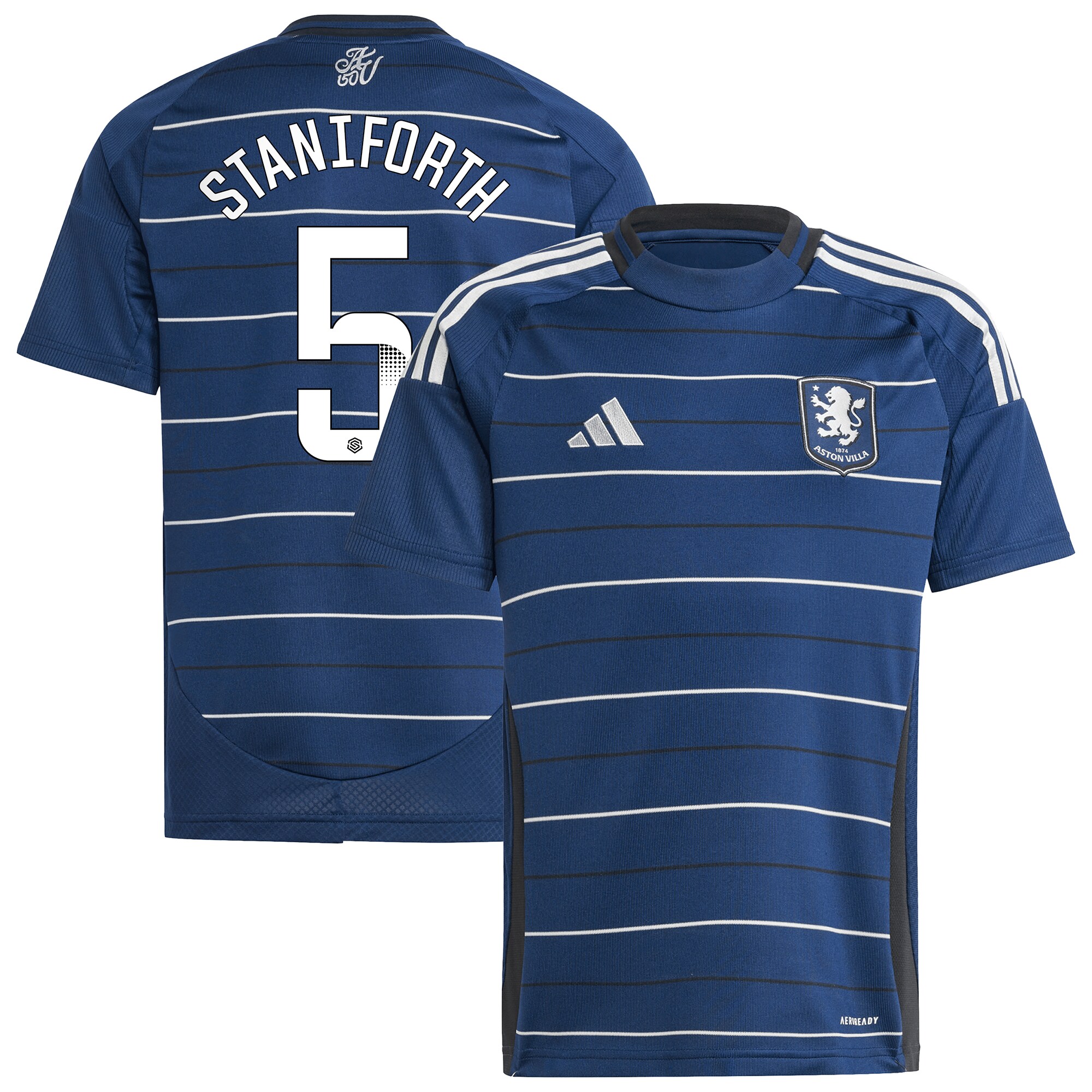aston villa wsl adidas third shirt 2024-25 – kids with staniforth 5 printing Collection - Official Aston Villa Shirts & Jerseys