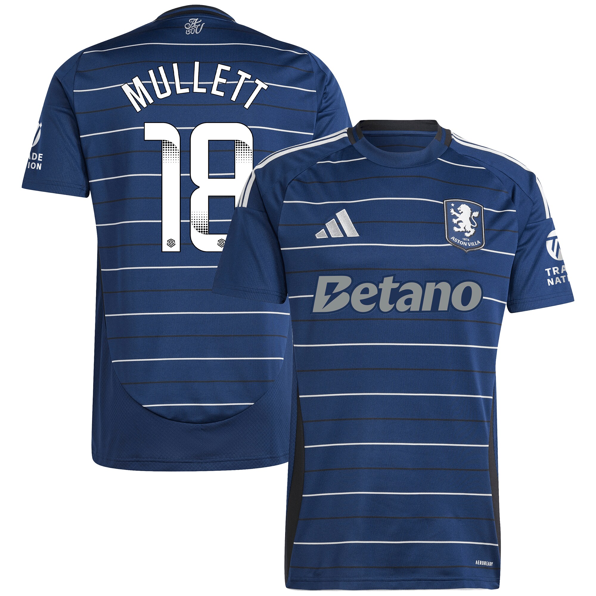 aston villa wsl adidas third shirt 2024-25 with mullett 18 printing Collection - Official Aston Villa Shirts & Jerseys