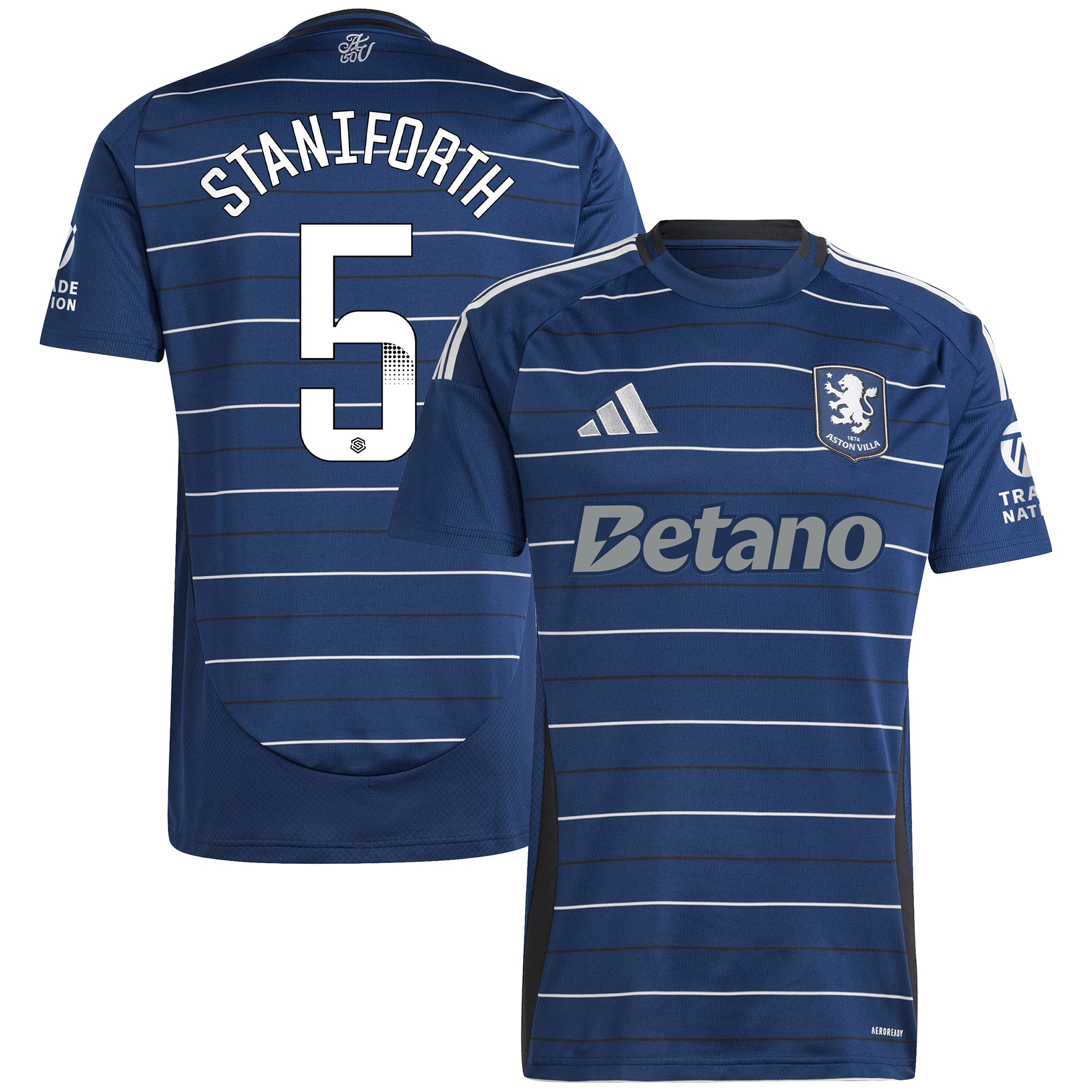 aston villa wsl adidas third shirt 2024-25 with staniforth 5 printing Collection - Official Aston Villa Shirts & Jerseys