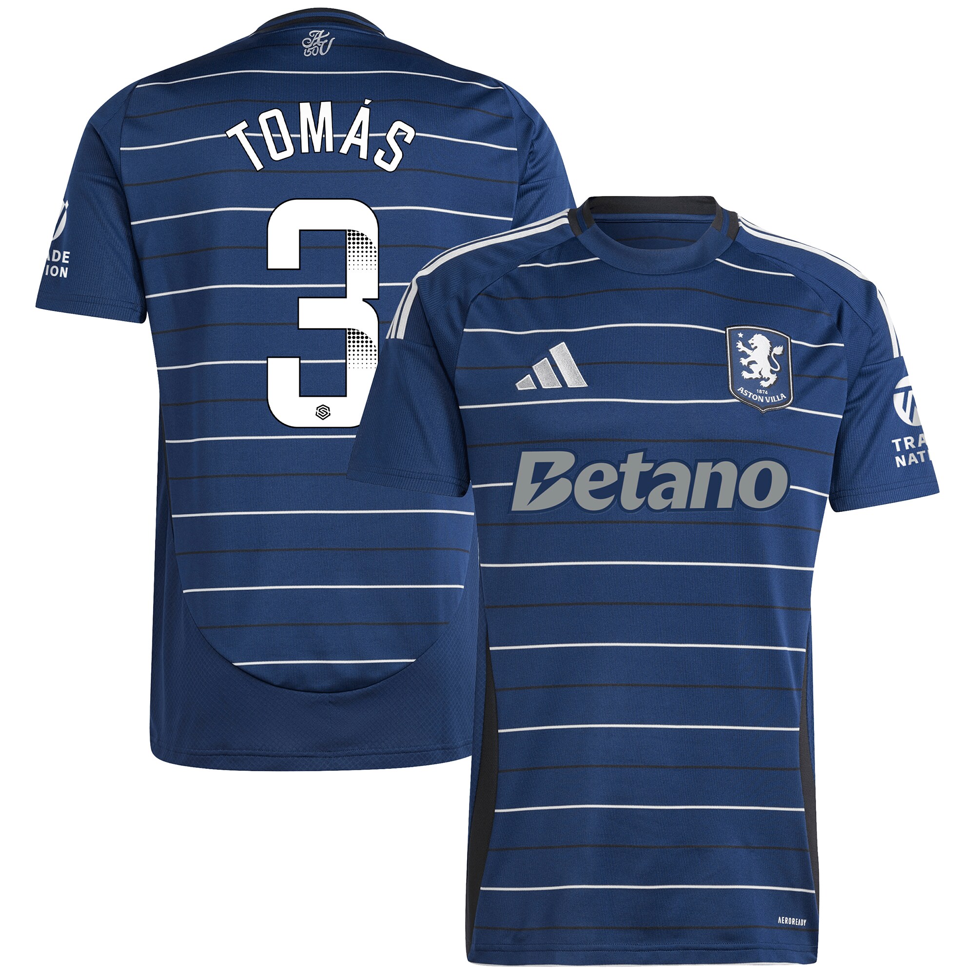 aston villa wsl adidas third shirt 2024-25 with tomás 3 printing Collection - Official Aston Villa Shirts & Jerseys