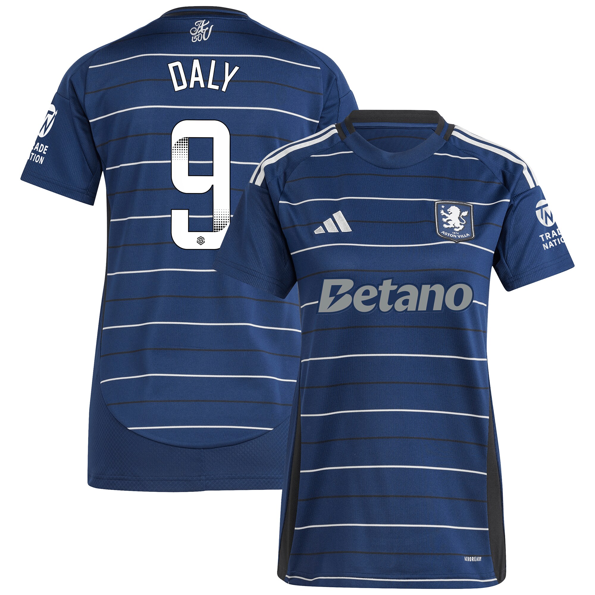 aston villa wsl adidas third shirt 2024-25 – womens with daly 9 printing Collection - Official Aston Villa Shirts & Jerseys