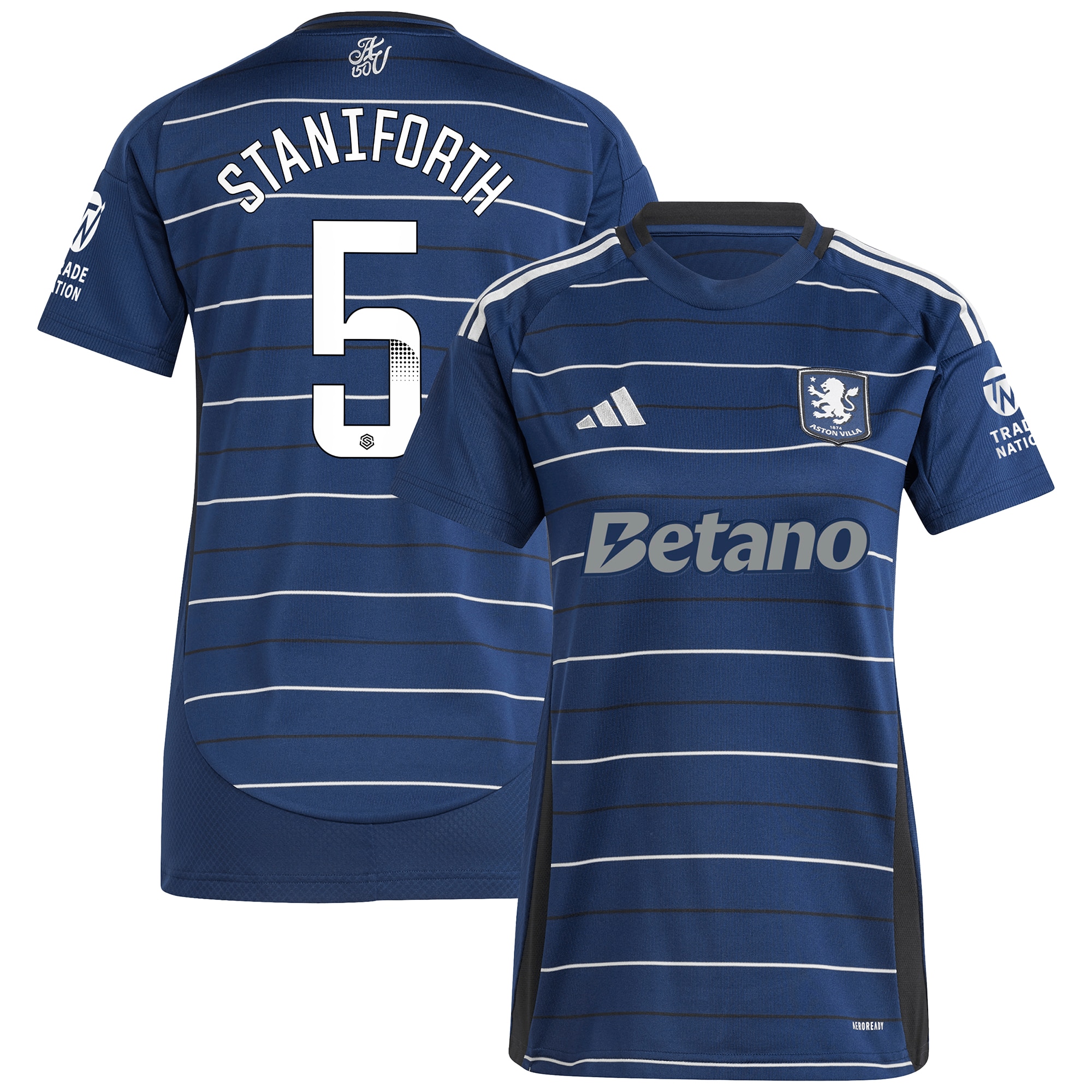 aston villa wsl adidas third shirt 2024-25 – womens with staniforth 5 printing Collection - Official Aston Villa Shirts & Jerseys
