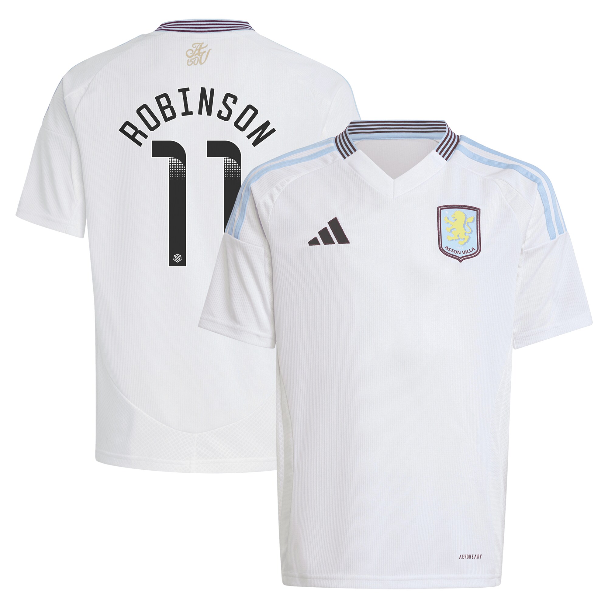 aston villa wsl away shirt 2024-25 – kids with robinson 11 printing Collection - Official Aston Villa Shirts & Jerseys