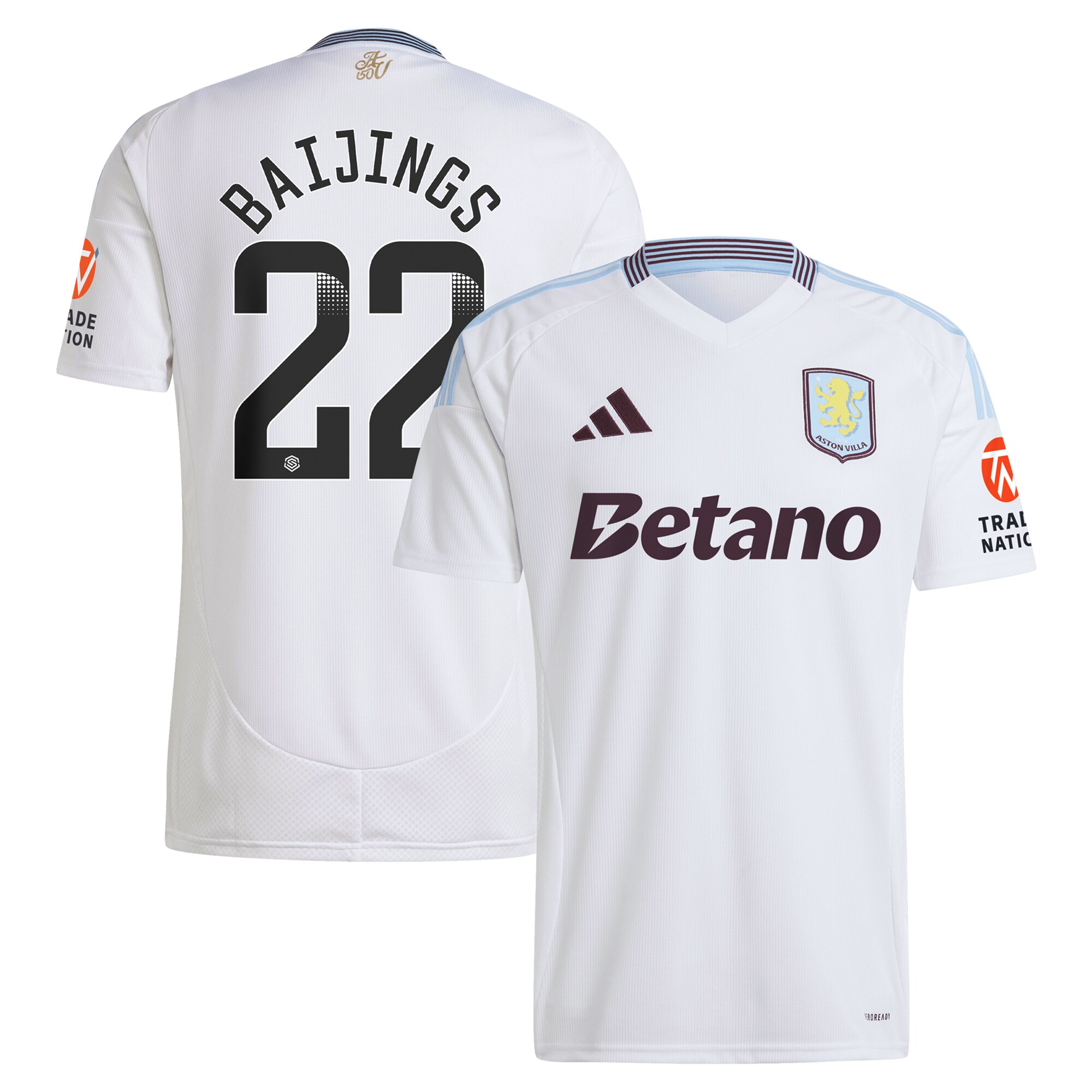 aston villa wsl away shirt 2024-25 with baijings 22 printing Collection - Official Aston Villa Shirts & Jerseys