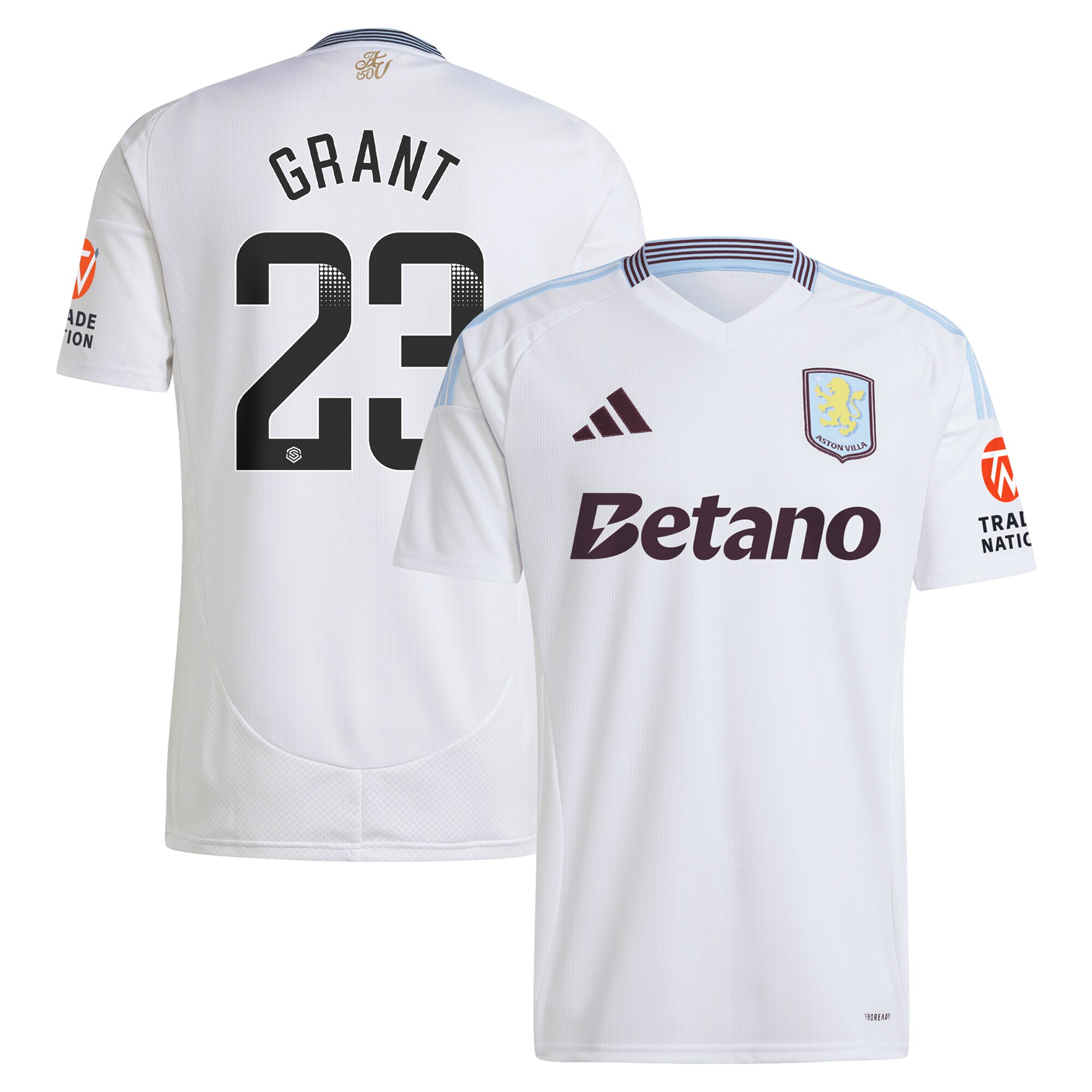 aston villa wsl away shirt 2024-25 with grant 23 printing Collection - Official Aston Villa Shirts & Jerseys