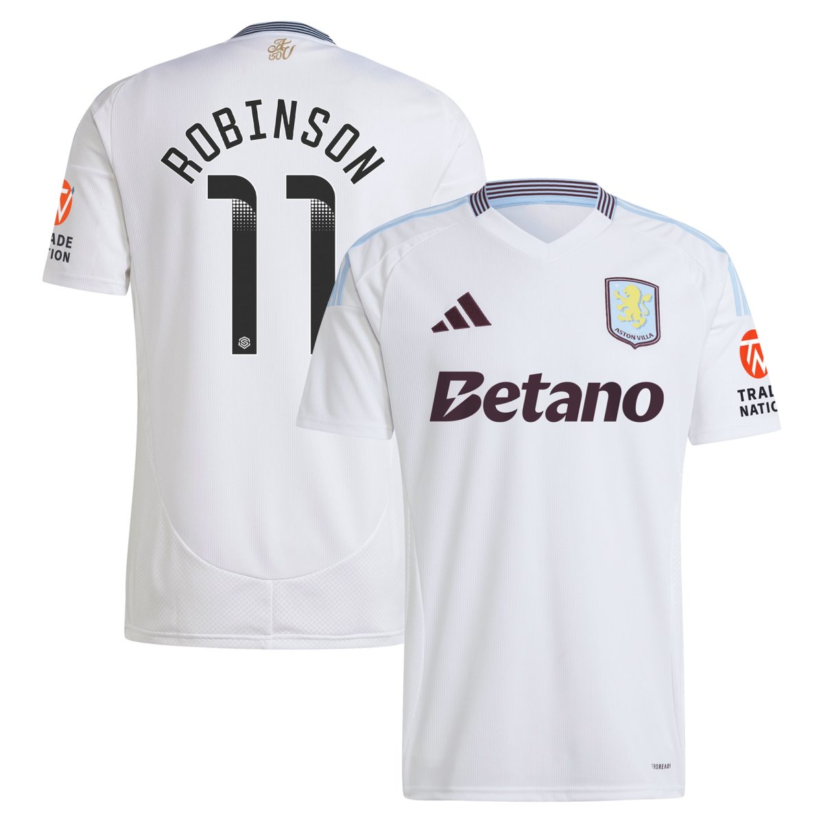 aston villa wsl away shirt 2024-25 with robinson 11 printing Collection - Official Aston Villa Shirts & Jerseys