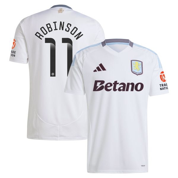 aston villa wsl away shirt 2024-25 with robinson 11 printing Collection - Official Aston Villa Shirts & Jerseys
