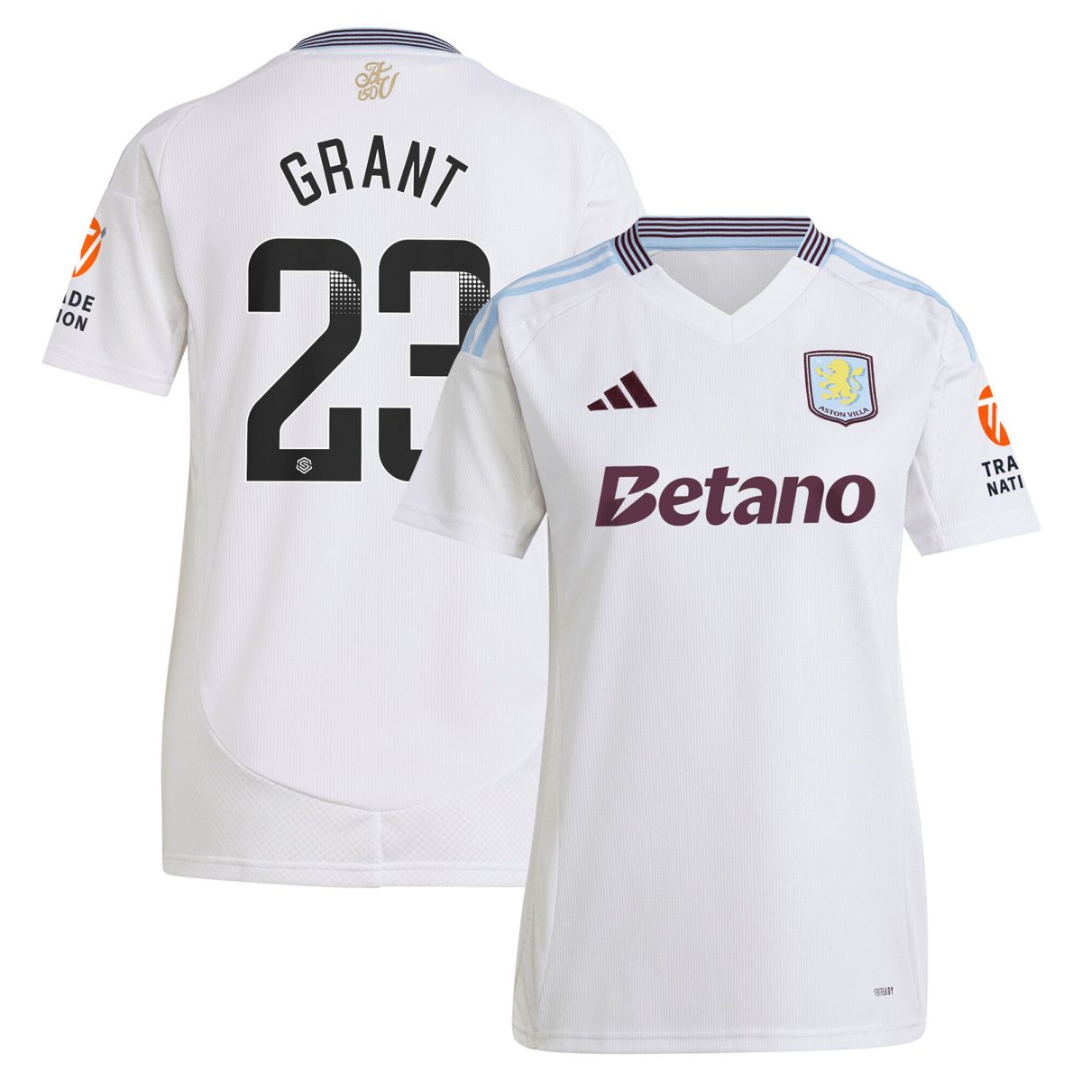 aston villa wsl away shirt 2024-25 – womens with grant 23 printing Collection - Official Aston Villa Shirts & Jerseys