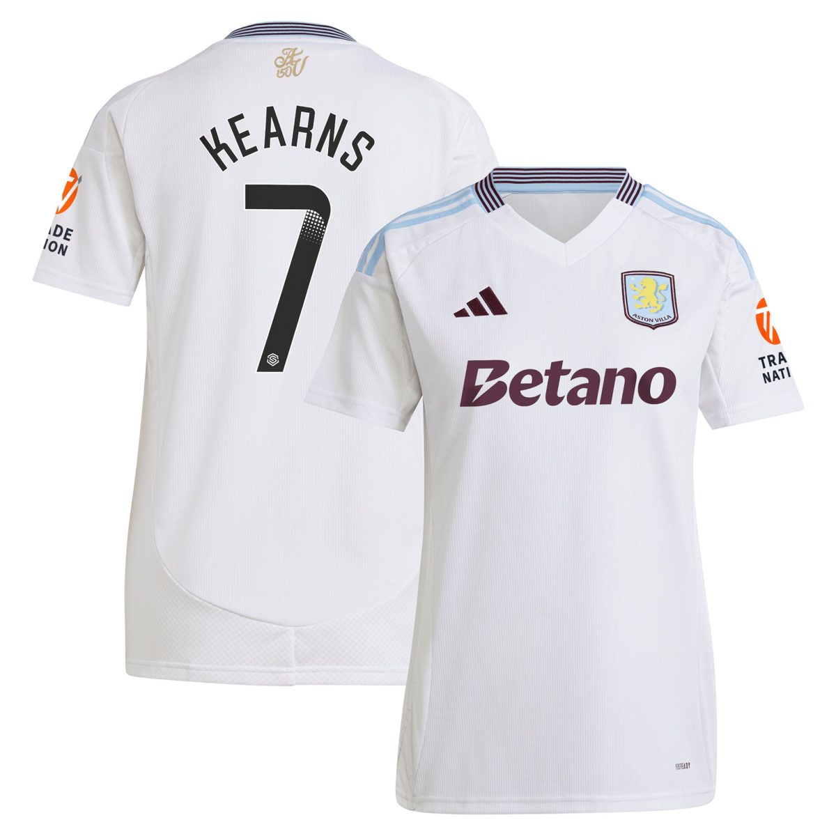 aston villa wsl away shirt 2024-25 – womens with kearns 7 printing Collection - Official Aston Villa Shirts & Jerseys