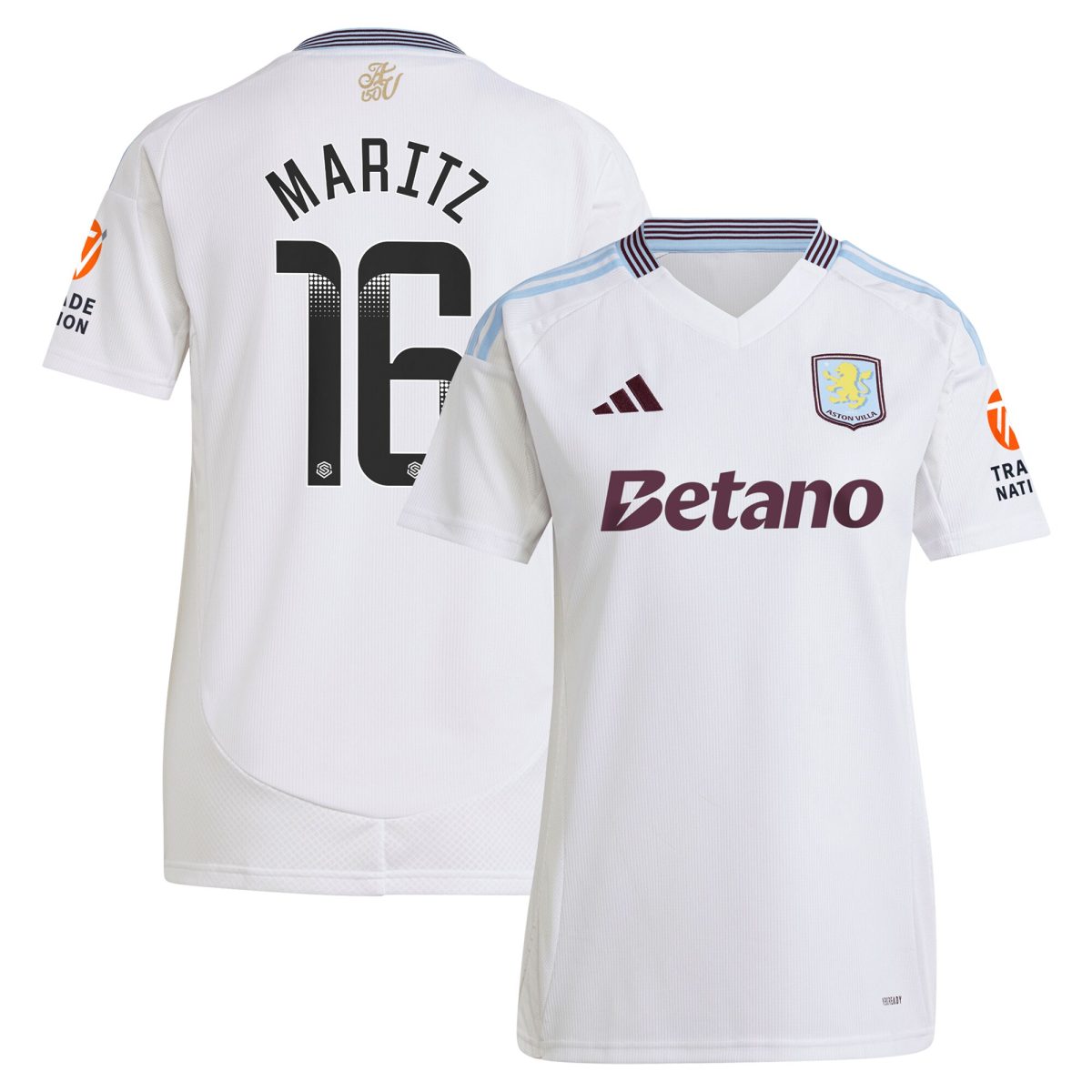 aston villa wsl away shirt 2024-25 – womens with maritz 16 printing Collection - Official Aston Villa Shirts & Jerseys