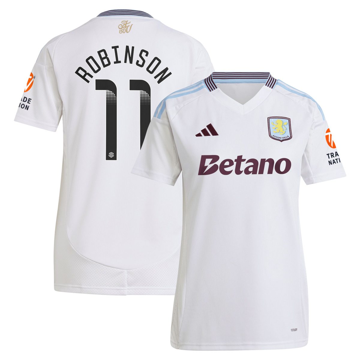 aston villa wsl away shirt 2024-25 – womens with robinson 11 printing Collection - Official Aston Villa Shirts & Jerseys