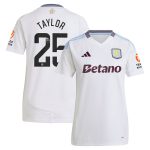 aston villa wsl away shirt 2024-25 – womens with taylor 25 printing Collection - Official Aston Villa Shirts & Jerseys
